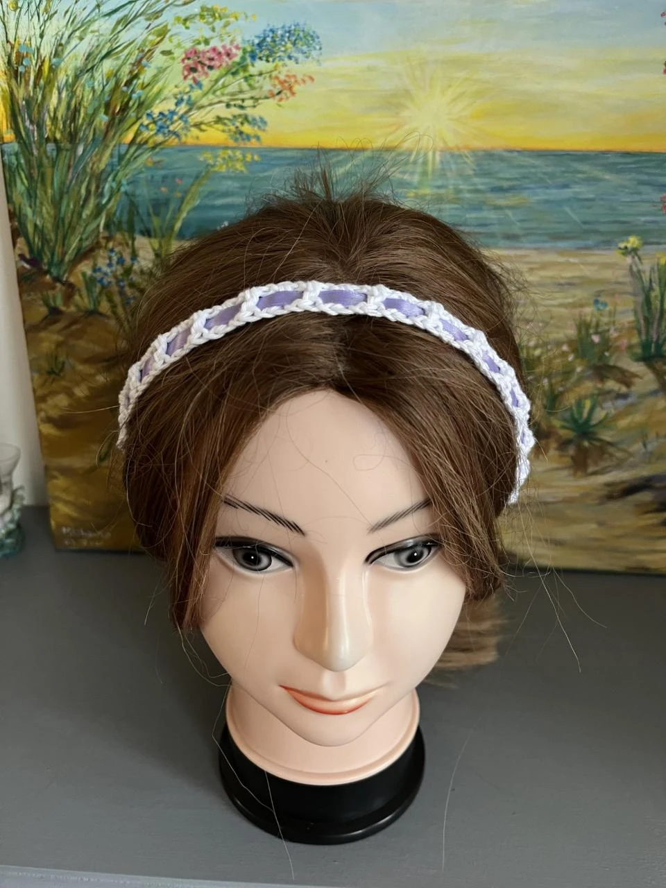 Colar Chokers Halskette Nuince Collar Collana Colar Bandeau handmade Blanc Vio – photo 3